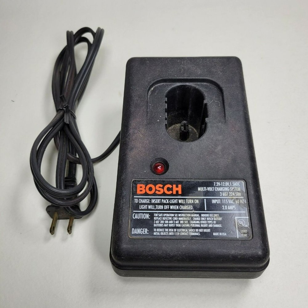 Vintage Bosch 7.2-12V Multi-Volt Battery Charging System model 3 607 224 500